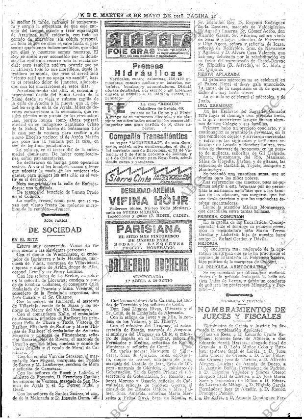 ABC MADRID 28-05-1918 página 11