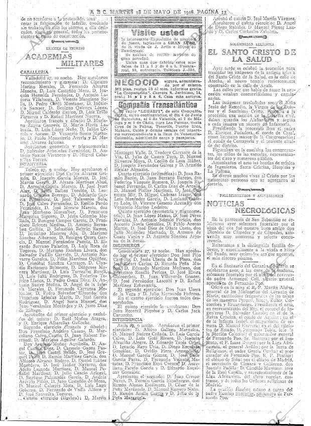 ABC MADRID 28-05-1918 página 13