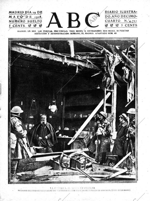 ABC MADRID 29-05-1918 página 1