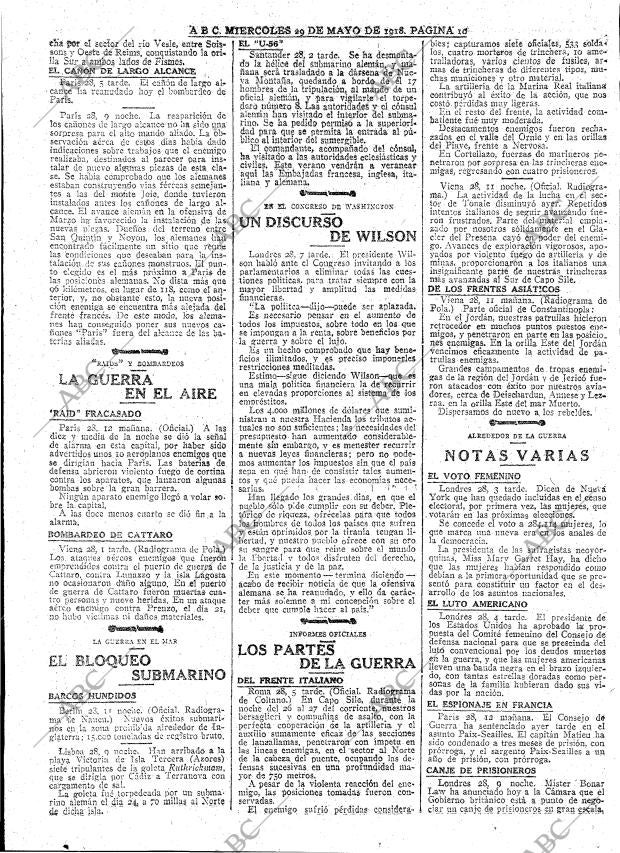 ABC MADRID 29-05-1918 página 10
