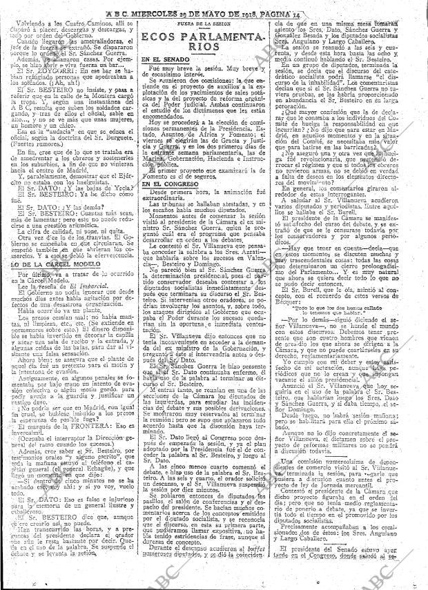 ABC MADRID 29-05-1918 página 14