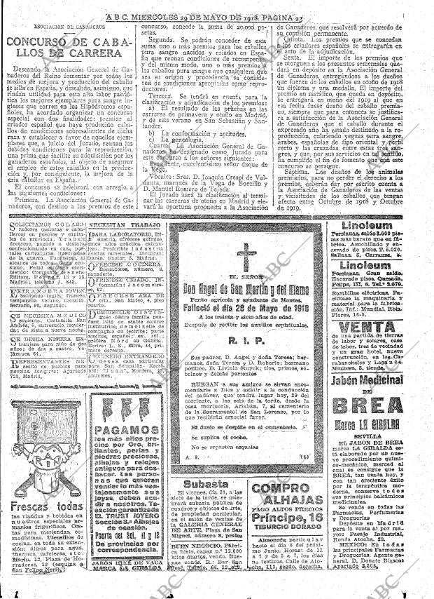 ABC MADRID 29-05-1918 página 23