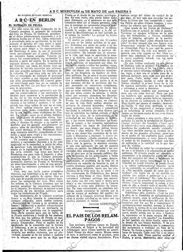ABC MADRID 29-05-1918 página 5