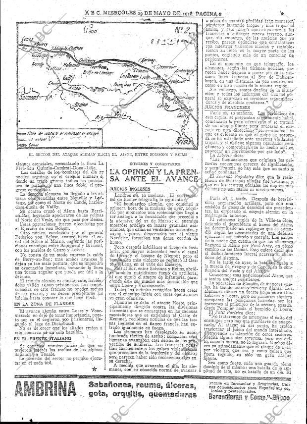 ABC MADRID 29-05-1918 página 8
