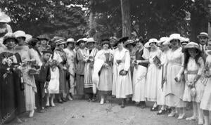 Distinguidas Señoritas que Postularon en la fiesta Organizada por la baronesa de...