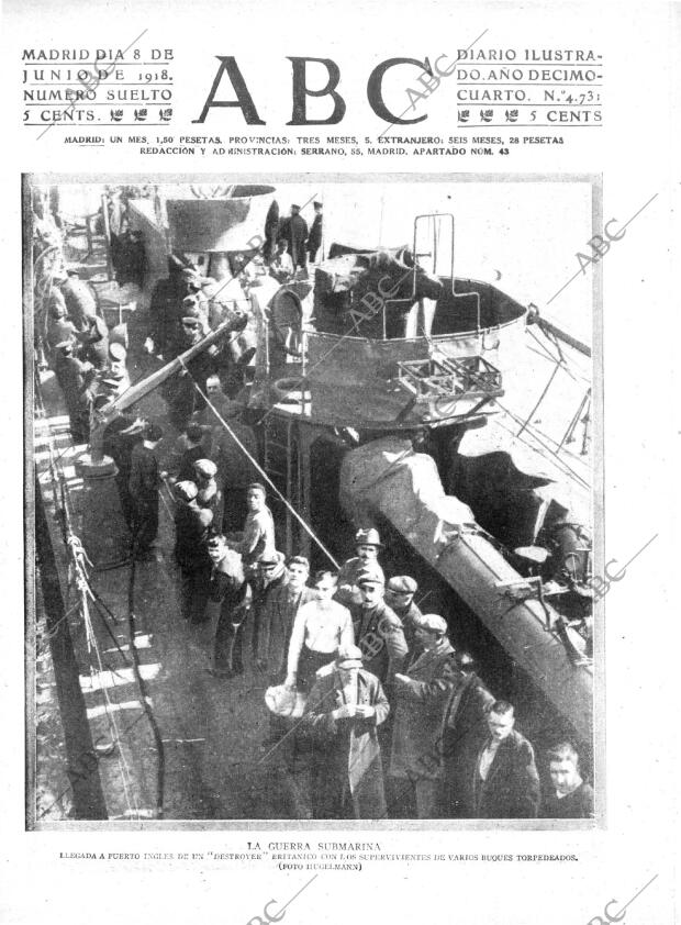 ABC MADRID 08-06-1918 página 1