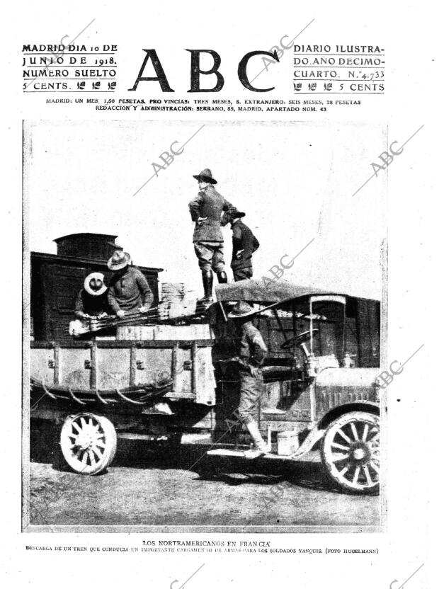 ABC MADRID 10-06-1918 página 1