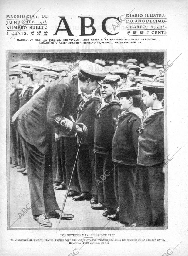 ABC MADRID 11-06-1918 página 1