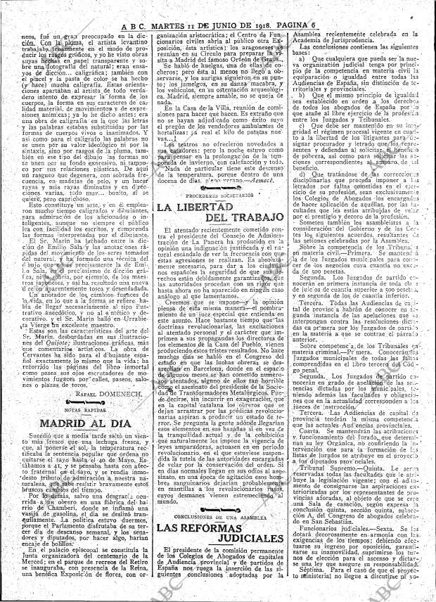 ABC MADRID 11-06-1918 página 6