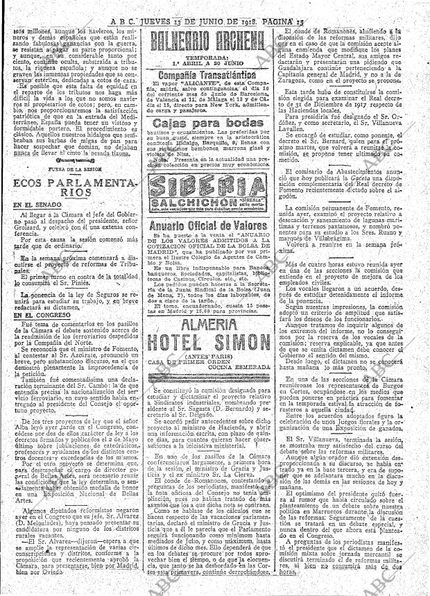 ABC MADRID 13-06-1918 página 15