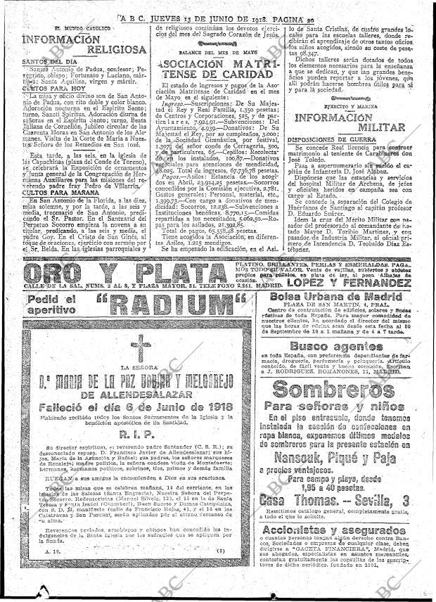 ABC MADRID 13-06-1918 página 20