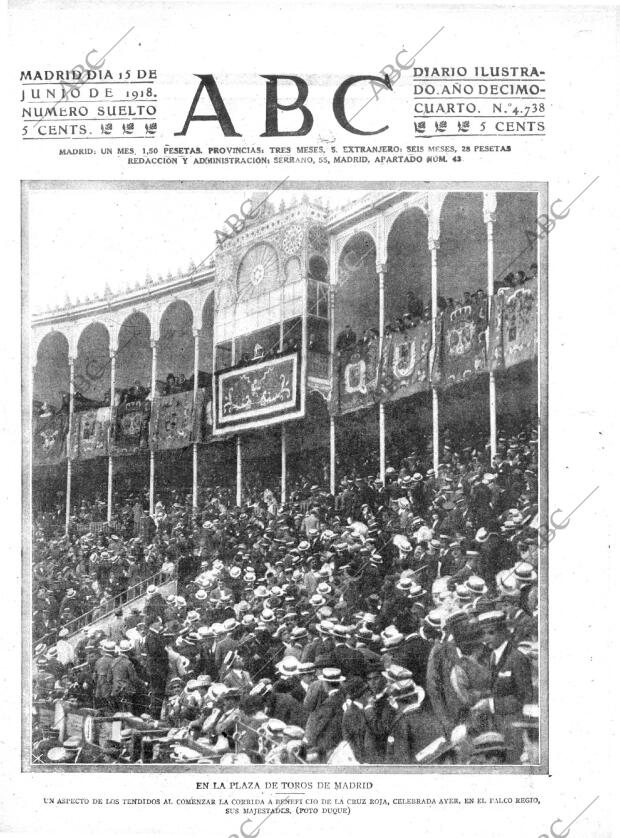 ABC MADRID 15-06-1918 página 1