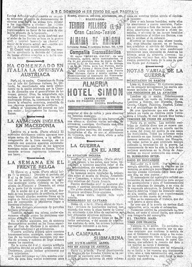 ABC MADRID 16-06-1918 página 11