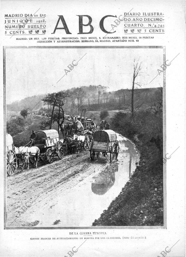 ABC MADRID 21-06-1918 página 1