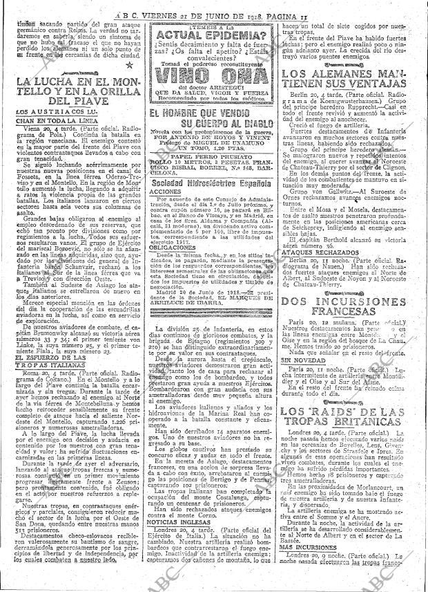 ABC MADRID 21-06-1918 página 11