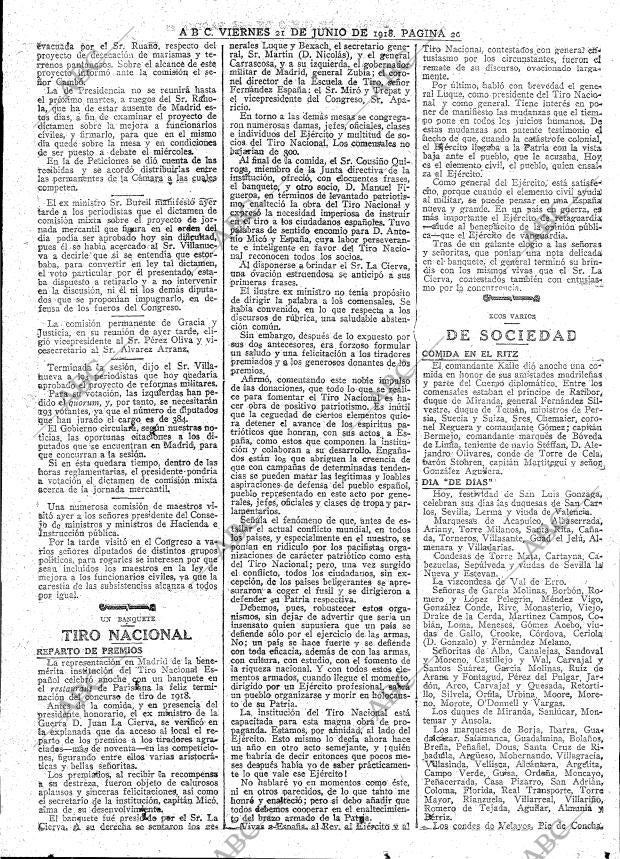 ABC MADRID 21-06-1918 página 20