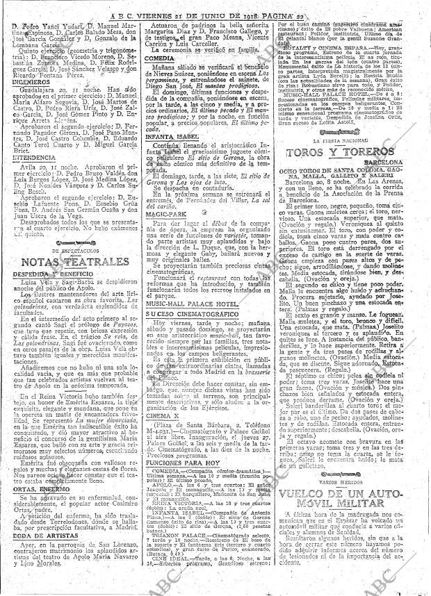 ABC MADRID 21-06-1918 página 22