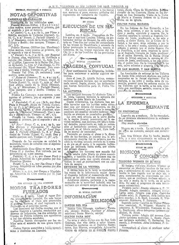 ABC MADRID 21-06-1918 página 23