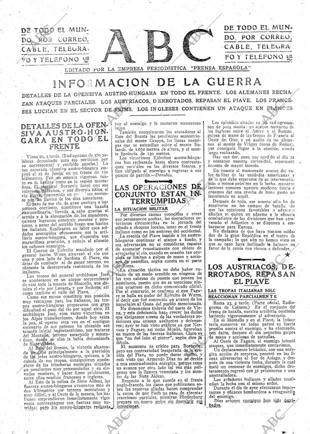 ABC MADRID 24-06-1918 página 9