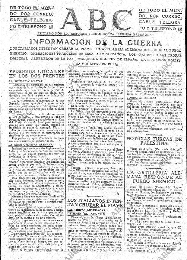 ABC MADRID 29-06-1918 página 9