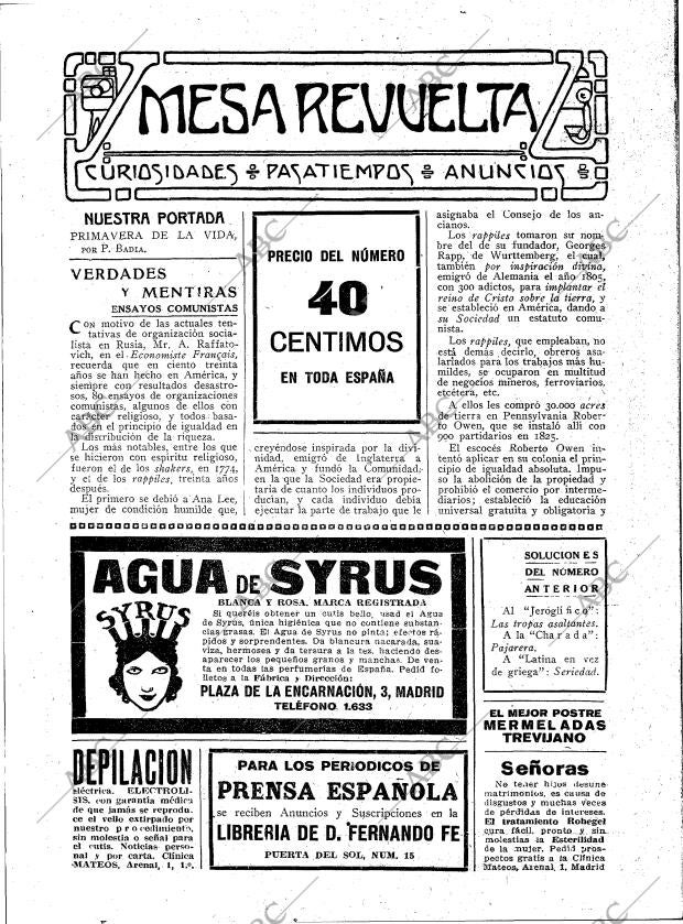 BLANCO Y NEGRO MADRID 30-06-1918 página 3