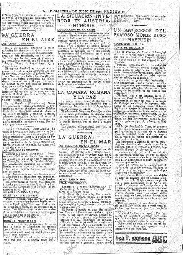 ABC MADRID 02-07-1918 página 11