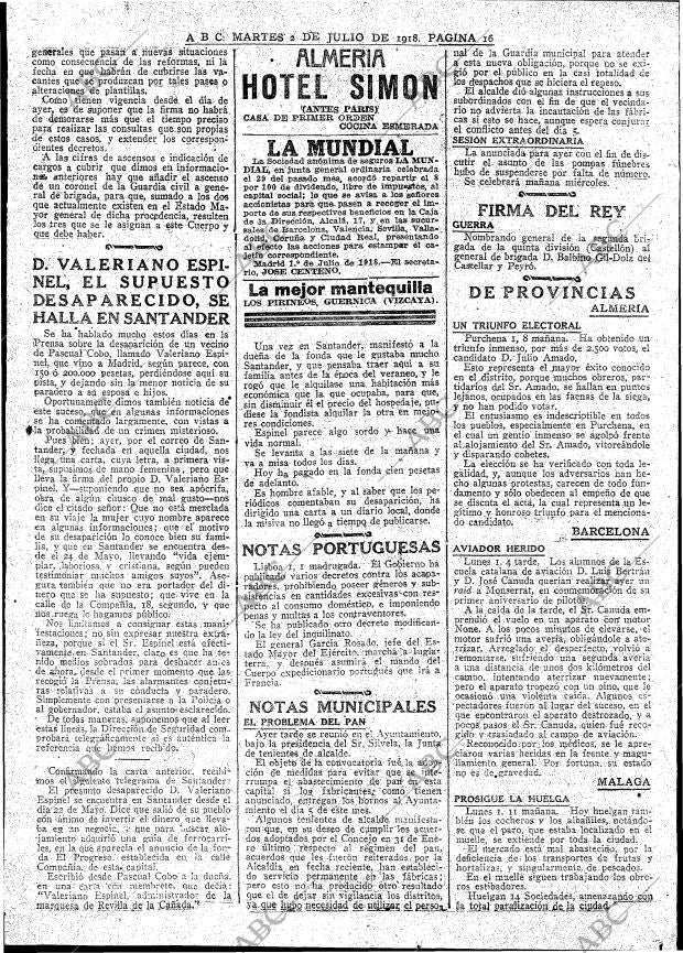 ABC MADRID 02-07-1918 página 16