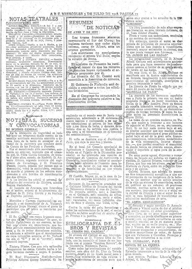 ABC MADRID 03-07-1918 página 22