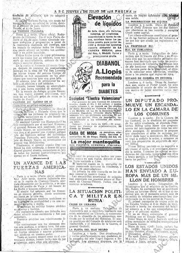 ABC MADRID 04-07-1918 página 10