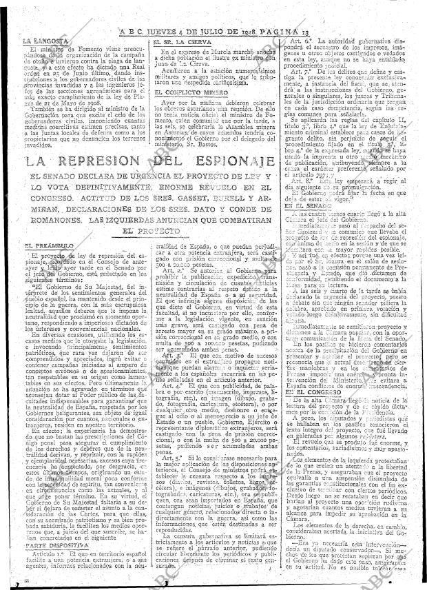 ABC MADRID 04-07-1918 página 13