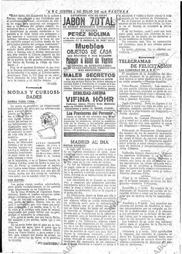 ABC MADRID 04-07-1918 página 8