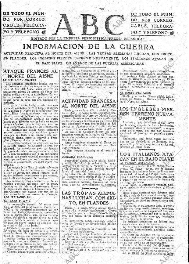 ABC MADRID 04-07-1918 página 9