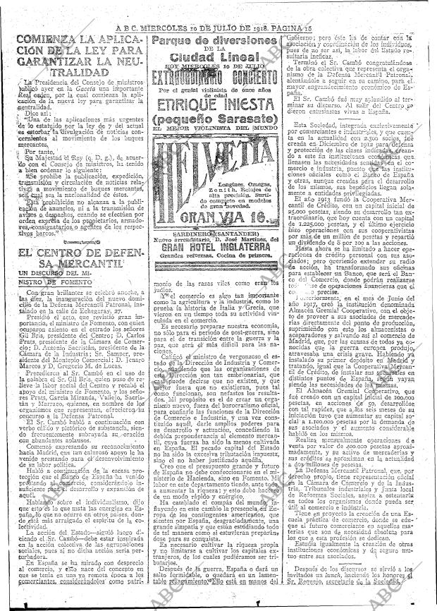 ABC MADRID 10-07-1918 página 16
