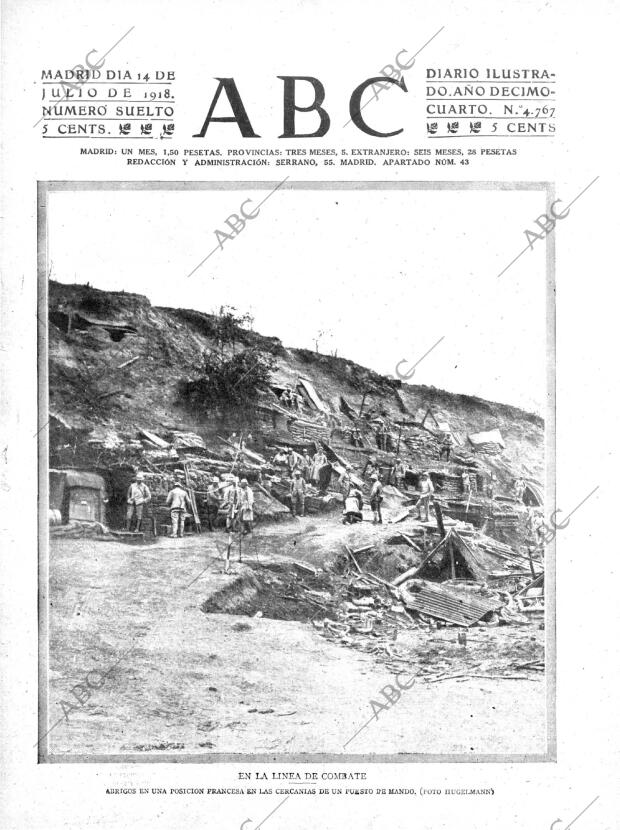 ABC MADRID 14-07-1918 página 1