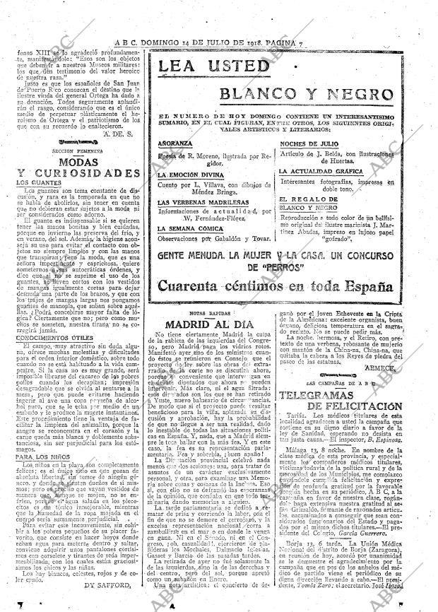 ABC MADRID 14-07-1918 página 7