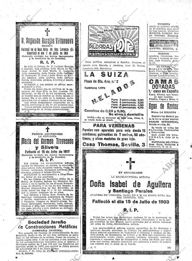 ABC MADRID 14-07-1918 página 8