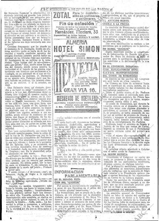 ABC MADRID 17-07-1918 página 16