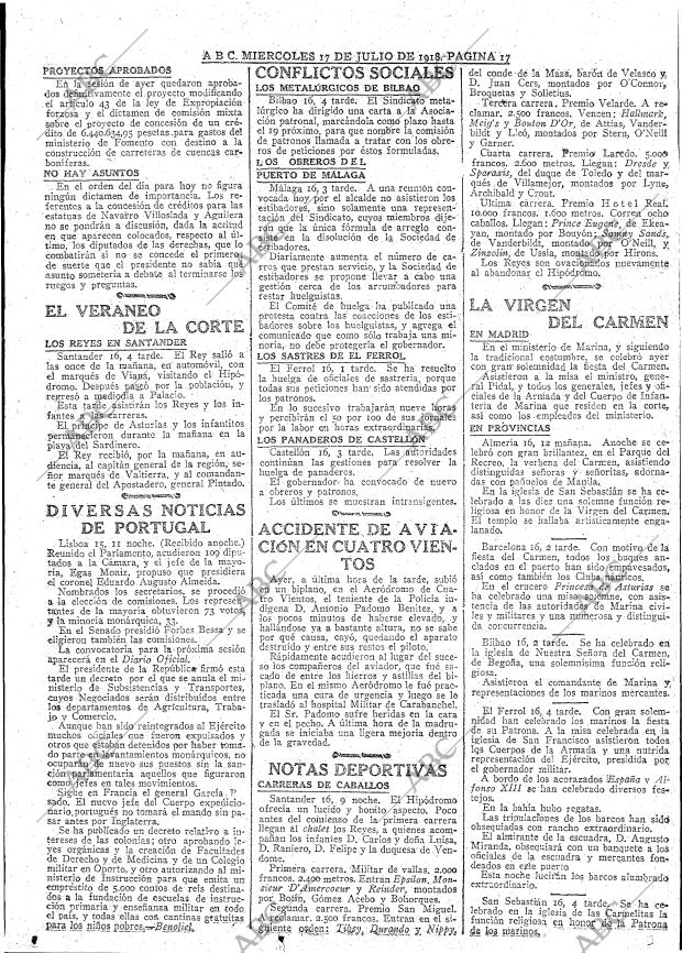 ABC MADRID 17-07-1918 página 17