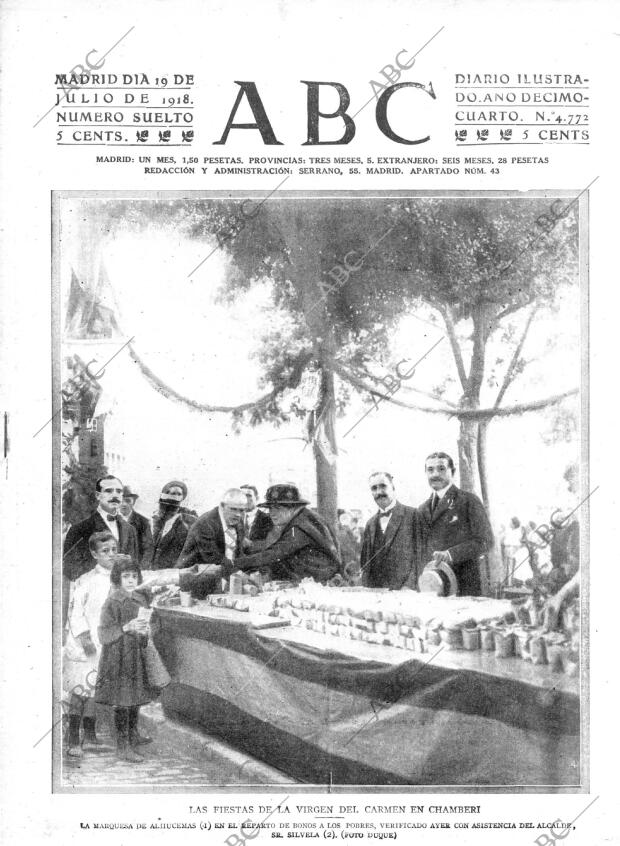 ABC MADRID 19-07-1918 página 1