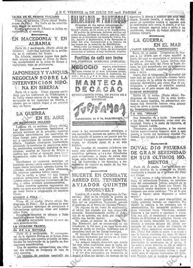 ABC MADRID 19-07-1918 página 10