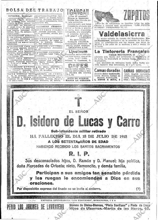 ABC MADRID 19-07-1918 página 22