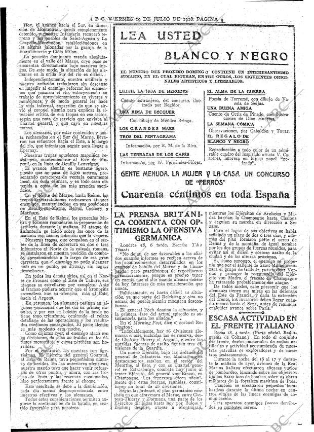 ABC MADRID 19-07-1918 página 9