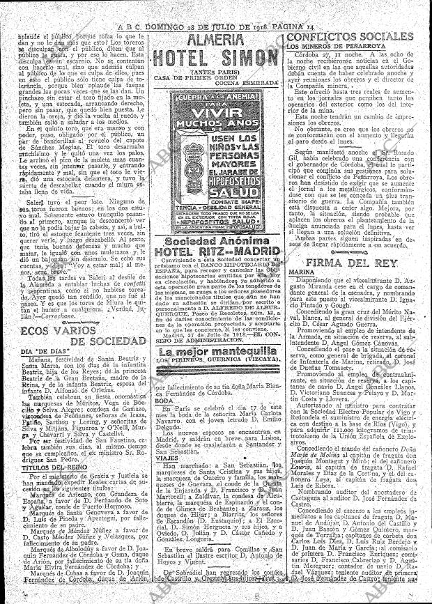 ABC MADRID 28-07-1918 página 14