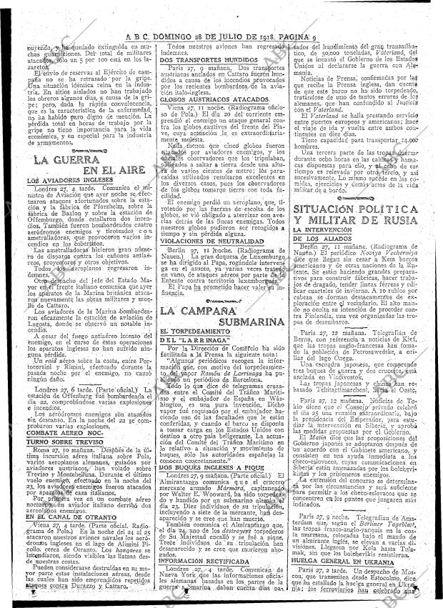 ABC MADRID 28-07-1918 página 9