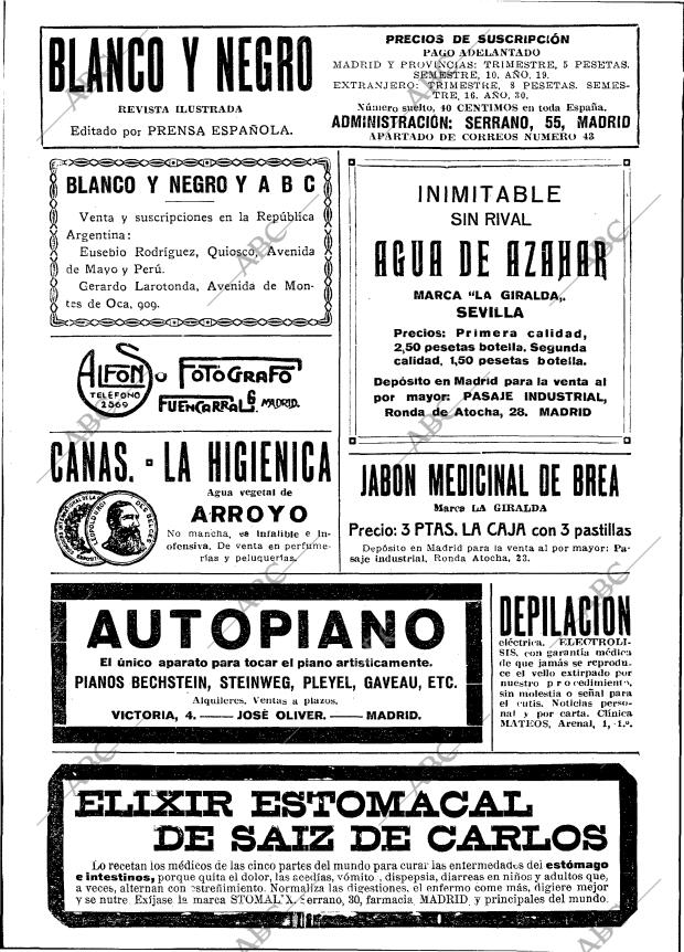 BLANCO Y NEGRO MADRID 28-07-1918 página 2