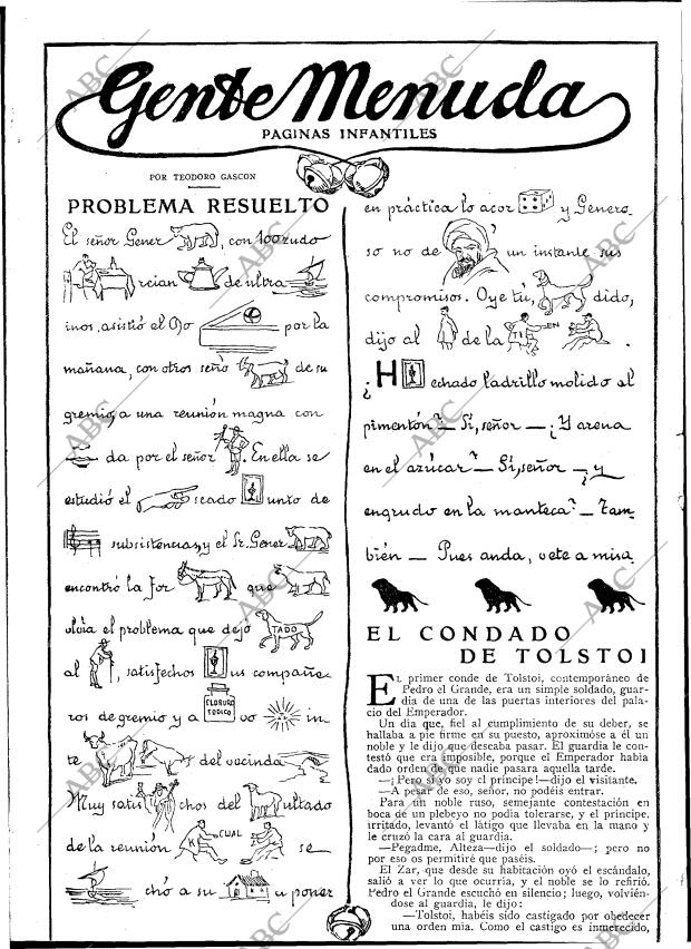 BLANCO Y NEGRO MADRID 28-07-1918 página 34