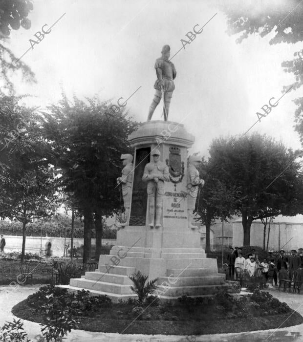 El monumento conmemorativo del adelantado mayor de la Florida, obra del escultor...