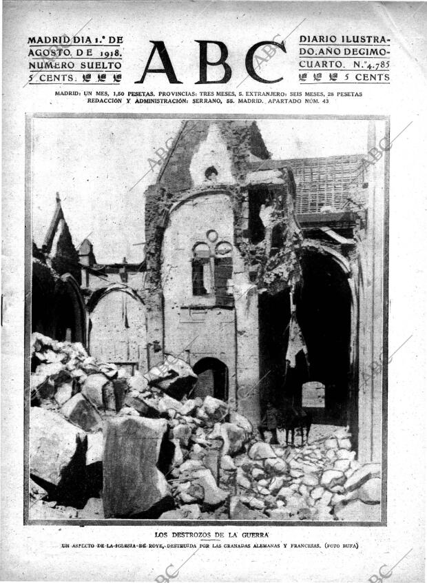 ABC MADRID 01-08-1918 página 1