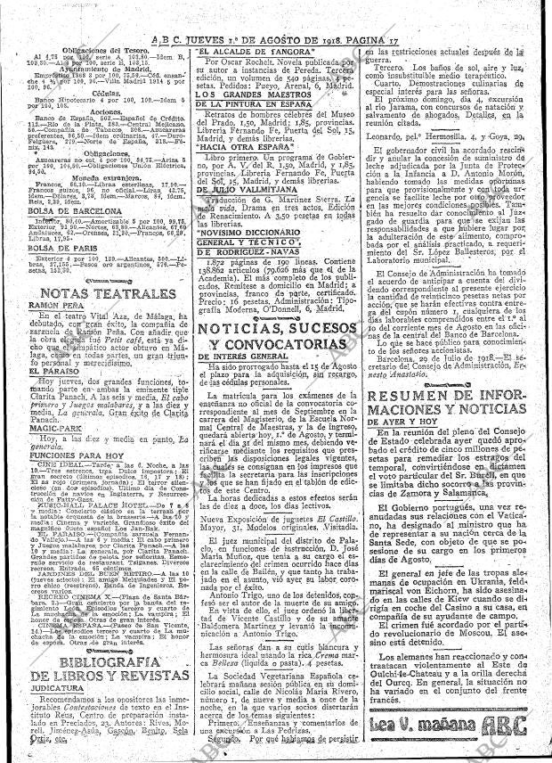 ABC MADRID 01-08-1918 página 17