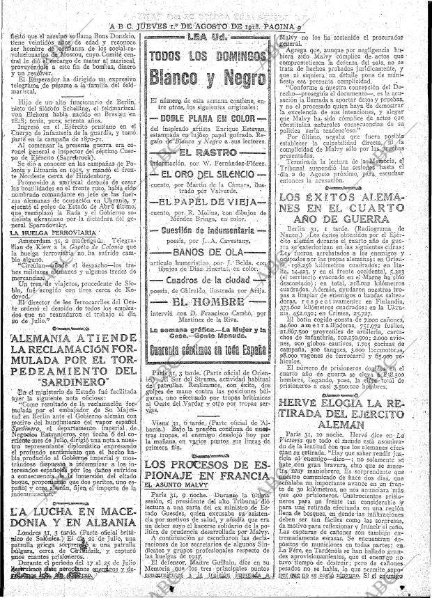 ABC MADRID 01-08-1918 página 9